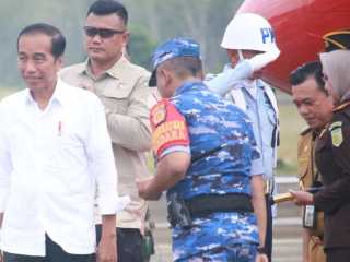 Pangdam II/Sriwijaya, Mayjen TNI Yanuar Adil memimpin langsung Pengamanan Kunjungan Kerja Presiden Jokowi